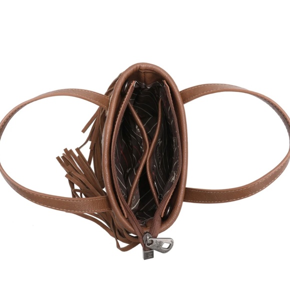 OUT OF STOCK Montana West Aztec Tapestry Small Tote/Crossbody Bag - Picture 8 of 9